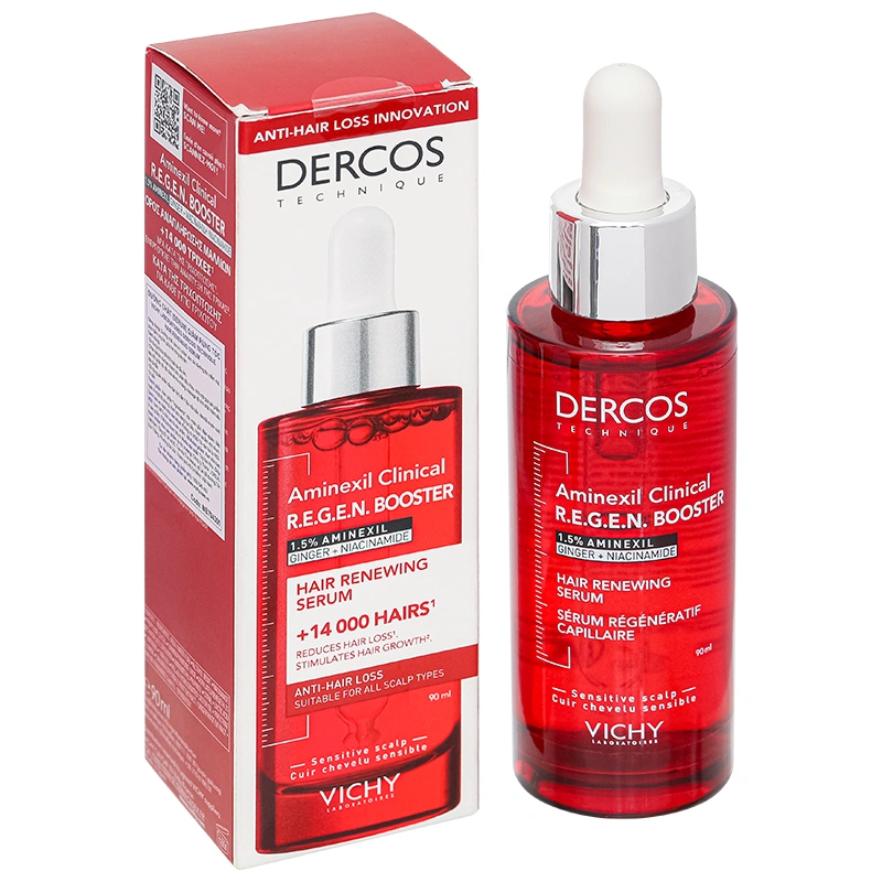 Serum dưỡng tóc Vichy Dercos Technique giảm gãy rụng, kích thích mọc tóc chai 90ml - 